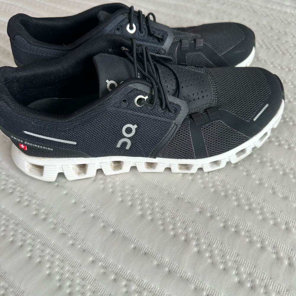 On Running Women's Cloud Sneaker in Black & White